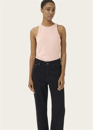 Drew washed logo tank Rose Dust Washed Gestuz 